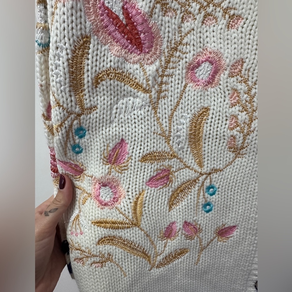 Anthropology | Aratta Silent Journey Embroidered Cardigan - Picture 6 of 9